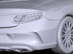 Mercedes-Benz c-class cabrio 2017 Modelo 3D