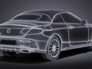 Mercedes-Benz c-class cabrio 2017 Modelo 3D