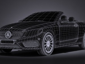 Mercedes-Benz c-class cabrio 2017 Modelo 3D