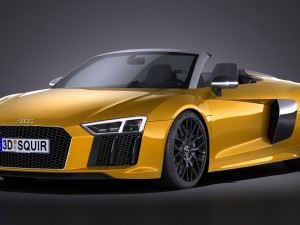 Audi R8 Spyder V10 2017 Modello 3D