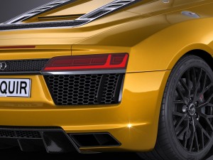 Audi R8 Spyder V10 2017 3D Модель
