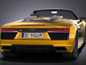 Audi R8 Spyder V10 2017 3D Model