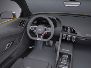 Audi R8 Spyder V10 2017 3D Модель