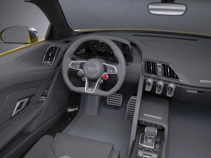 Audi R8 Spyder V10 2017 3D Model
