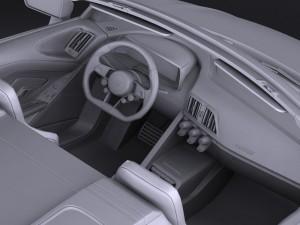 Audi R8 Spyder V10 2017 3D Модель