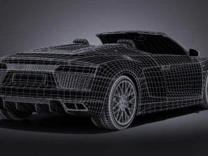 Audi R8 Spyder V10 2017 3D Model