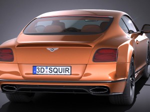 Bentley Continental GT Speed Black Edition 2017 3D Model