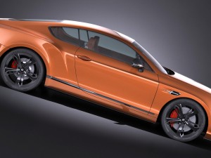 Bentley Continental GT Speed Black Edition 2017 3D Model