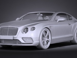 Bentley Continental GT Speed Black Edition 2017 3D Model