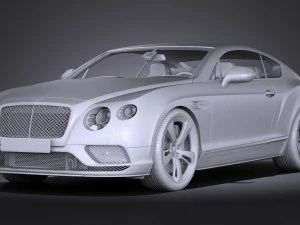 Bentley Continental GT Speed Black Edition 2017 3D Model