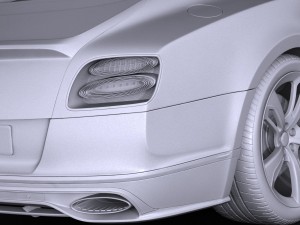 Bentley Continental GT Speed Black Edition 2017 3D Model