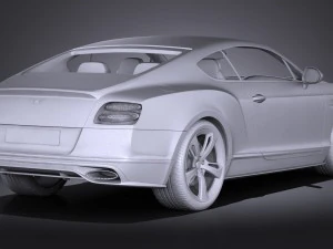 Bentley Continental GT Speed Black Edition 2017 3D Model