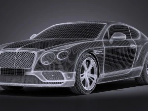 Bentley Continental GT Speed Black Edition 2017 3D Model