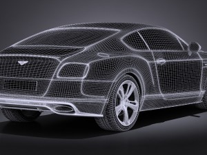 Bentley Continental GT Speed Black Edition 2017 3D Model