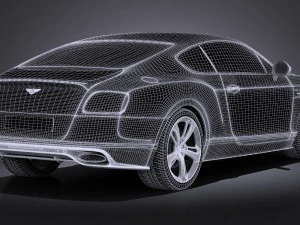 Bentley Continental GT Speed Black Edition 2017 3D Model