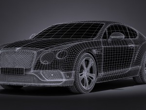 Bentley Continental GT Speed Black Edition 2017 3D Model