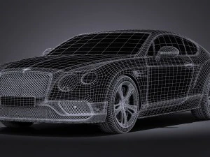Bentley Continental GT Speed Black Edition 2017 3D Model