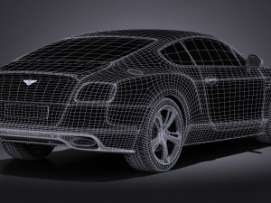 Bentley Continental GT Speed Black Edition 2017 3D Model