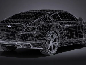 Bentley Continental GT Speed Black Edition 2017 3D Model