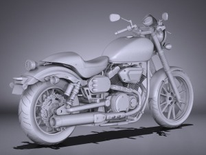 Yamaha XV950 Racer 2016 3D Модель