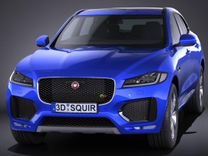 Jaguar F-pace S 2017 3D Модель