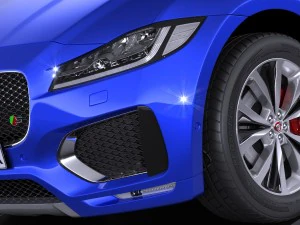 Jaguar F-pace S 2017 3D Model