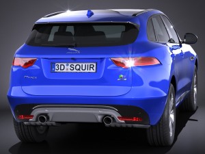 Jaguar F-pace S 2017 3D Модель