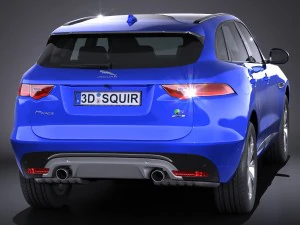 Jaguar F-pace S 2017 3D Model