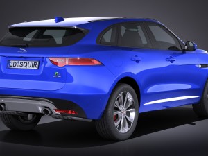Jaguar F-pace S 2017 3D Модель