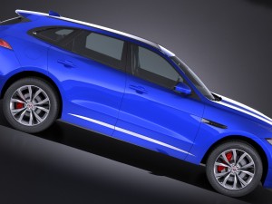 Jaguar F-pace S 2017 3D Модель