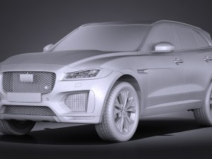 Jaguar F-pace S 2017 3D Модель