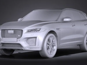Jaguar F-pace S 2017 3D Model