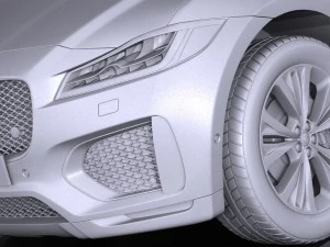 Jaguar F-pace S 2017 3D Model