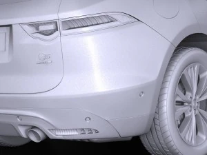 Jaguar F-pace S 2017 3D Model