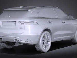Jaguar F-pace S 2017 3D Model