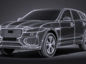 Jaguar F-pace S 2017 3D Model