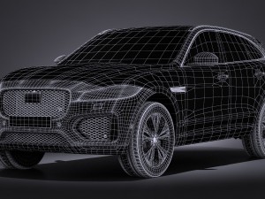 Jaguar F-pace S 2017 3D Модель