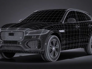 Jaguar F-pace S 2017 3D Model