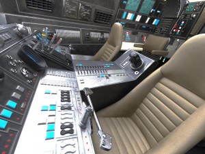 Starwars Millennium Falcon with Interior 3D Model