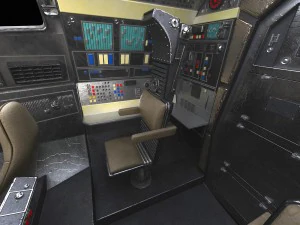 Starwars Millennium Falcon with Interior 3D Model