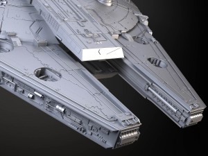 Starwars Millennium Falcon with Interior 3D Model