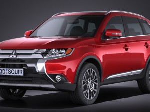 Mitsubishi Outlander 2016 3D Model