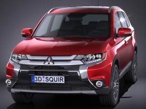 Mitsubishi Outlander 2016 3D Model