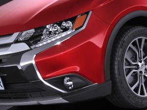 Mitsubishi Outlander 2016 3D Model