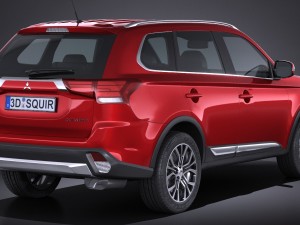 Mitsubishi Outlander 2016 3D Model