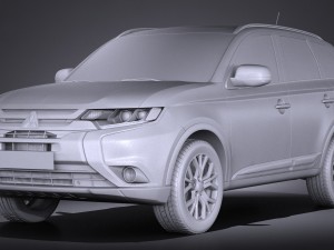 Mitsubishi Outlander 2016 3D Model