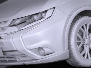 Mitsubishi Outlander 2016 3D Model