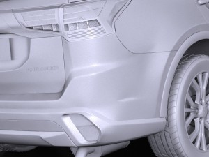 Mitsubishi Outlander 2016 3D Model