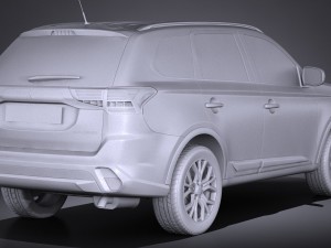 Mitsubishi Outlander 2016 3D Model
