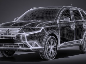 Mitsubishi Outlander 2016 3D Model